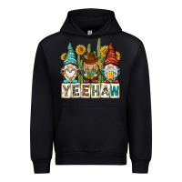 Black yeehaw with gnomies Urban Hoodie - NancyCooperArtShop