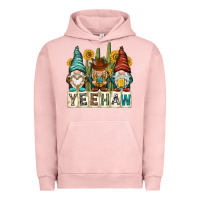 Pigment Salmon yeehaw with gnomies Urban Hoodie - NancyCooperArtShop