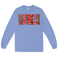 Colony Blue Love brushstrokes xoxo leopard and turquoise Long Sleeve Tee - RanaPortraitStore