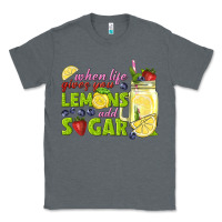 Charcoal Heather when life gives you lemons add sugar tbw Classic Tee - texasbilliewilder