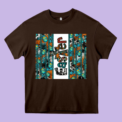 Easter Heavy Core Tee Designed By Cowhidedigitalart