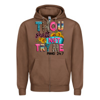 Chestnut thou shalt not try me mood 24 7 Zipper Hoodie - Zillion Design Studio