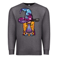 Charcoal Heather witch gnome with poison Premium Sweatshirt - BundleAndBundleShop