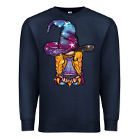 Navy witch gnome with poison Premium Sweatshirt - BundleAndBundleShop