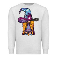 Oatmeal Heather witch gnome with poison Premium Sweatshirt - BundleAndBundleShop