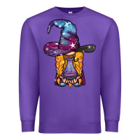 Purple witch gnome with poison Premium Sweatshirt - BundleAndBundleShop