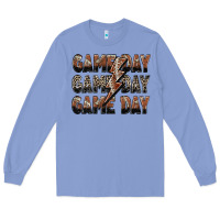 Colony Blue game day game day football lightning bolt Long Sleeve Tee - Zillion Design Studio