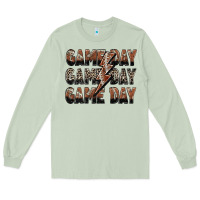 Matcha game day game day football lightning bolt Long Sleeve Tee - Zillion Design Studio