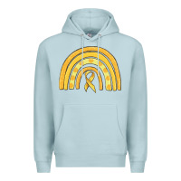 Blue Mist childhood cancer awareness rainbow Premium Hoodie - MaliasSmallBusiness