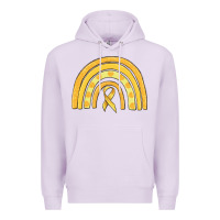 Lilac childhood cancer awareness rainbow Premium Hoodie - MaliasSmallBusiness