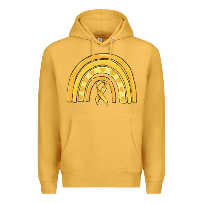Childhood Cancer Awareness Rainbow Premium Hoodie by MaliasSmallBusiness | Teevron