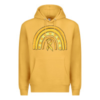 Mustard childhood cancer awareness rainbow Premium Hoodie - MaliasSmallBusiness