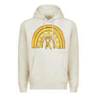 Oatmeal Heather childhood cancer awareness rainbow Premium Hoodie - MaliasSmallBusiness
