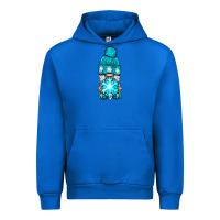 Cobalt winter gnome with snowflake Urban Hoodie - NancyCooperArtShop