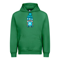Emerald winter gnome with snowflake Urban Hoodie - NancyCooperArtShop