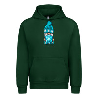 Forest Green winter gnome with snowflake Urban Hoodie - NancyCooperArtShop