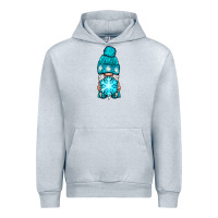 Heather Grey winter gnome with snowflake Urban Hoodie - NancyCooperArtShop