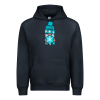 Navy winter gnome with snowflake Urban Hoodie - NancyCooperArtShop