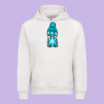 Winter Gnome With Snowflake Urban Hoodie Designed By Nancycooperartshop
