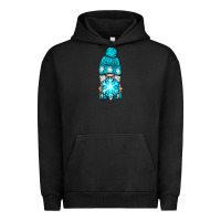 Pigment Black winter gnome with snowflake Urban Hoodie - NancyCooperArtShop
