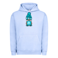 Pigment Grape Ice winter gnome with snowflake Urban Hoodie - NancyCooperArtShop