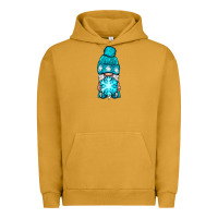 Pigment Peanut Butter winter gnome with snowflake Urban Hoodie - NancyCooperArtShop