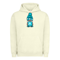 Pigment Pistachio winter gnome with snowflake Urban Hoodie - NancyCooperArtShop