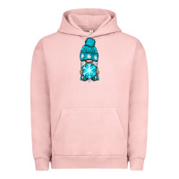Pigment Salmon winter gnome with snowflake Urban Hoodie - NancyCooperArtShop