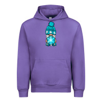Tulip winter gnome with snowflake Urban Hoodie - NancyCooperArtShop