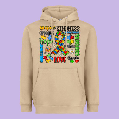 Autism Awareness Heavyweight Hoodie Designed By Jahusdesignshop