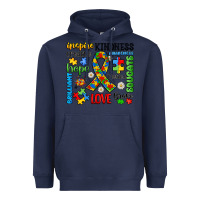 Navy autism awareness Heavyweight Hoodie - JahusDesignShop
