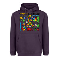 Plum autism awareness Heavyweight Hoodie - JahusDesignShop