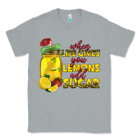 Heather Grey when life gives you lemons add sugar Classic Tee - texasbilliewilder