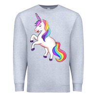 Heather Grey unicorn Premium Sweatshirt - Artiststas