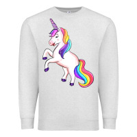 Oatmeal Heather unicorn Premium Sweatshirt - Artiststas