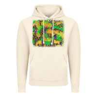 Vintage Artic mardi gras fleur de lis and leopard background Vintage Hoodie - AdoDesignShop