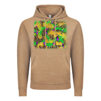 Vintage Coffee mardi gras fleur de lis and leopard background Vintage Hoodie - AdoDesignShop