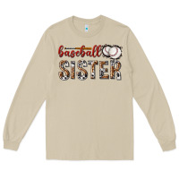 Mushroom baseball sister with leopard Long Sleeve Tee - texasbilliewilder