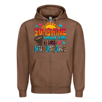 Chestnut sunshine mixed with a little hurricane Zipper Hoodie - Zillion Design Studio