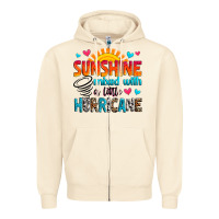 Sandshell sunshine mixed with a little hurricane Zipper Hoodie - Zillion Design Studio