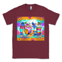 Stitch Summer Coffee Cups Classic Tee | Teevron