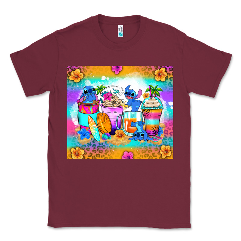 Stitch Summer Coffee Cups Classic Tee by Zillion Design Studio | Teevron