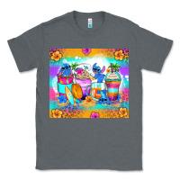 Charcoal Heather stitch summer coffee cups Classic Tee - Zillion Design Studio