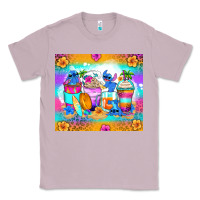 Lilac stitch summer coffee cups Classic Tee - Zillion Design Studio