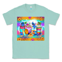 Seafoam stitch summer coffee cups Classic Tee - Zillion Design Studio