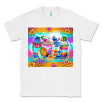 White stitch summer coffee cups Classic Tee - Zillion Design Studio