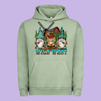 Wild West Gnomies Urban Hoodie Designed By Nancycooperartshop