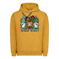 Pigment Peanut Butter wild west gnomies Urban Hoodie - NancyCooperArtShop