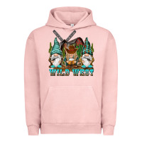 Pigment Salmon wild west gnomies Urban Hoodie - NancyCooperArtShop