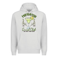 Dove Grey margarita social club Premium Hoodie - MaliasSmallBusiness